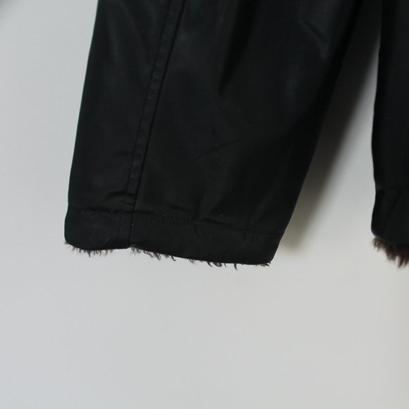 [WEATHER SPIRITS] Reversible Pleather and Faux Fur Coat - Picture 9 of 16
